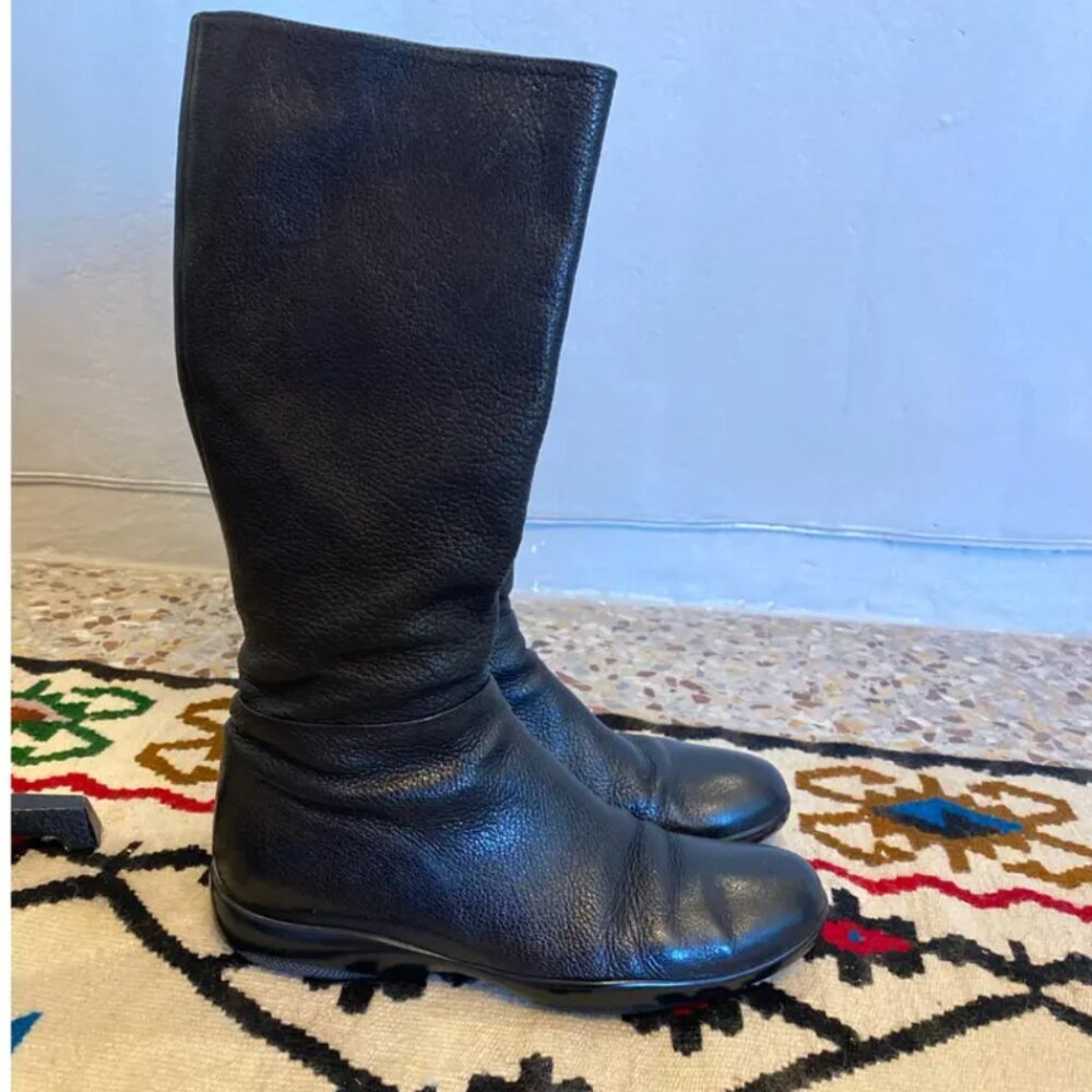 Prada Sport tall leather boots size 40 tall